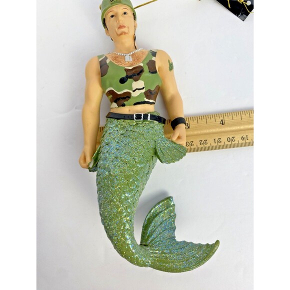 December Diamonds SARGE Christmas Ornament In Original Box Merman RETIRED 2006 - Picture 14 of 16
